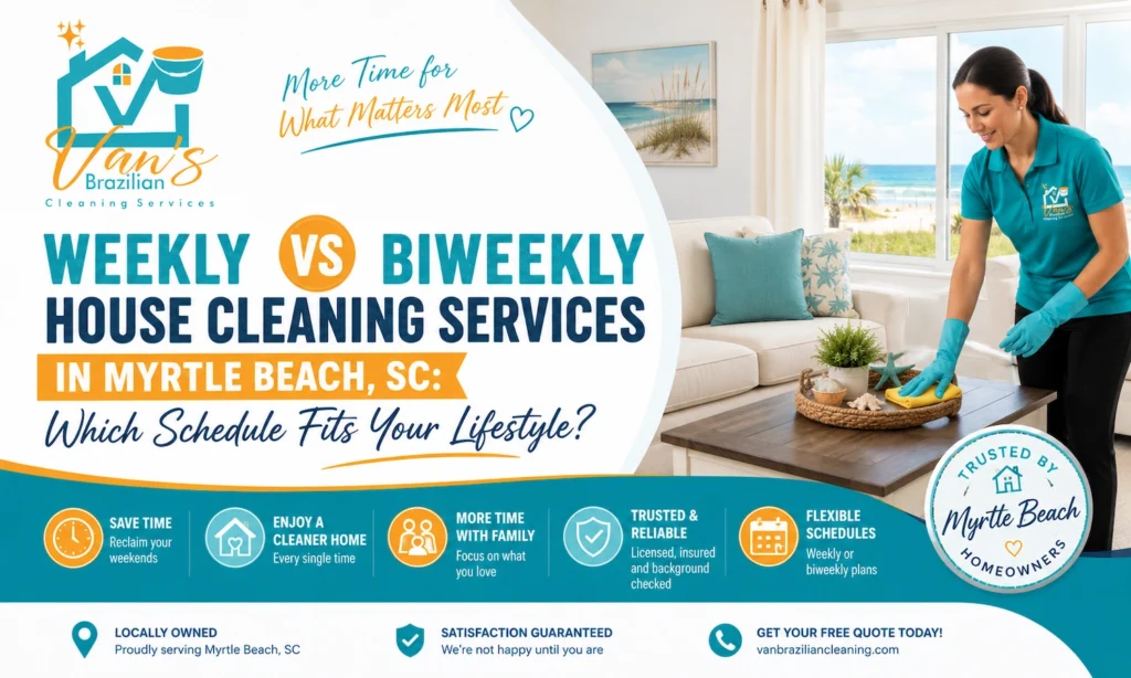 Weekly vs Biweekly House Cleaning Services in Myrtle Beach, SC: Which Schedule Fits Your Lifestyle?